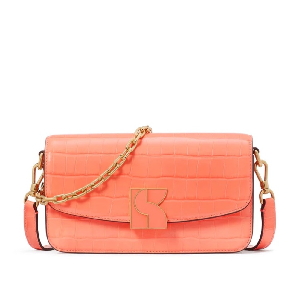 NWT Dakota style croc embossed in melon ball
